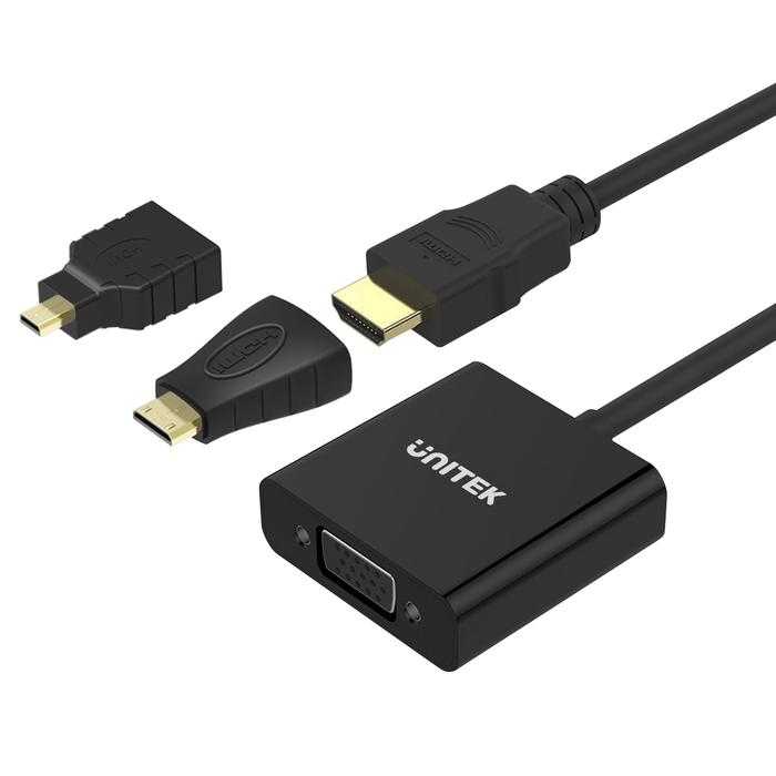 UNITEK 3-IN-1 HDMI TO VGA WITH AUDIO Y-6355
