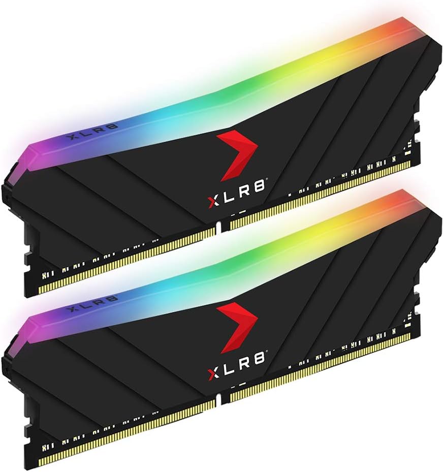 PNY XLR8 DDR4 3200 16GB LONGDIMM, RGB (8GB x 2 , 2 kits), 16-18-18