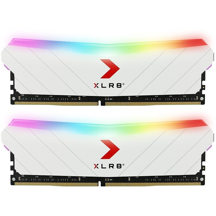 PNY XLR8 DDR4 3600 16GB LONGDIMM, White RGB (8GB x 2) , 18-20-20