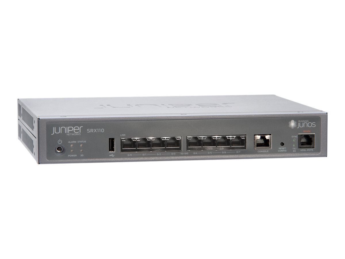 Juniper Networks SRX110 - SRX110H-VA Firewall VPN Service Gateway with PSU